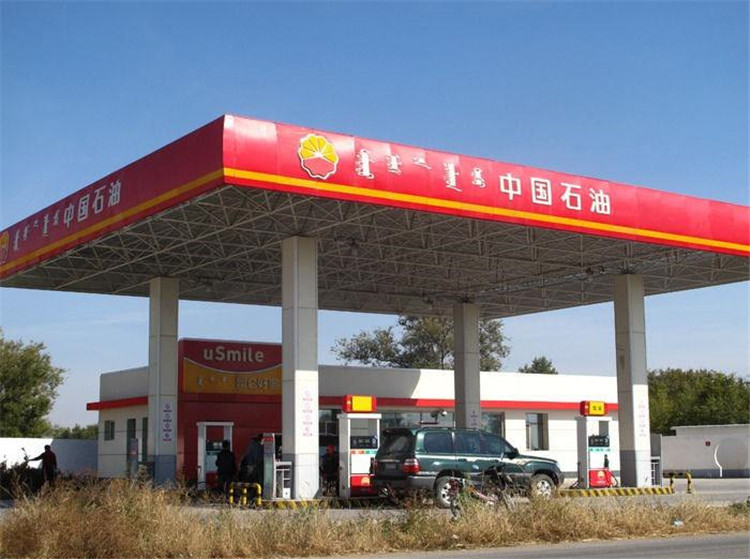 遵义加油站钢结构网架案例1